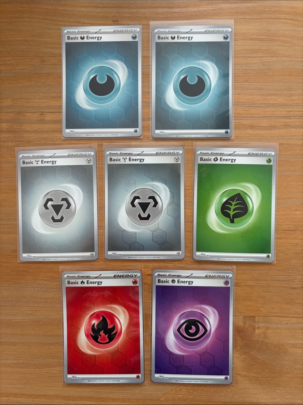 Pokemon TCG Shrouded Fable Holo Basic Energy Lot of 7 Cards